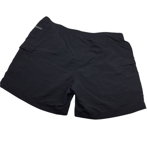 Columbia Cargo Hiking Shorts Black Zip Up, Button & Draw String Women’s Large - Picture 2 of 12